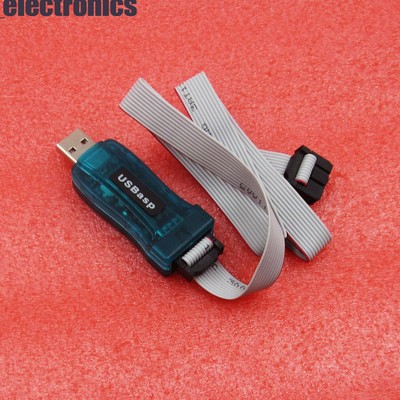 USBASP USBISP AVR Programmer Adapter 10 Pin Cable USB ATMEGA8 128  M120 A3GU