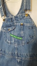Key Imperial Overalls Vintage Size 46 X 31 Denim Bib Blue Carpenter
