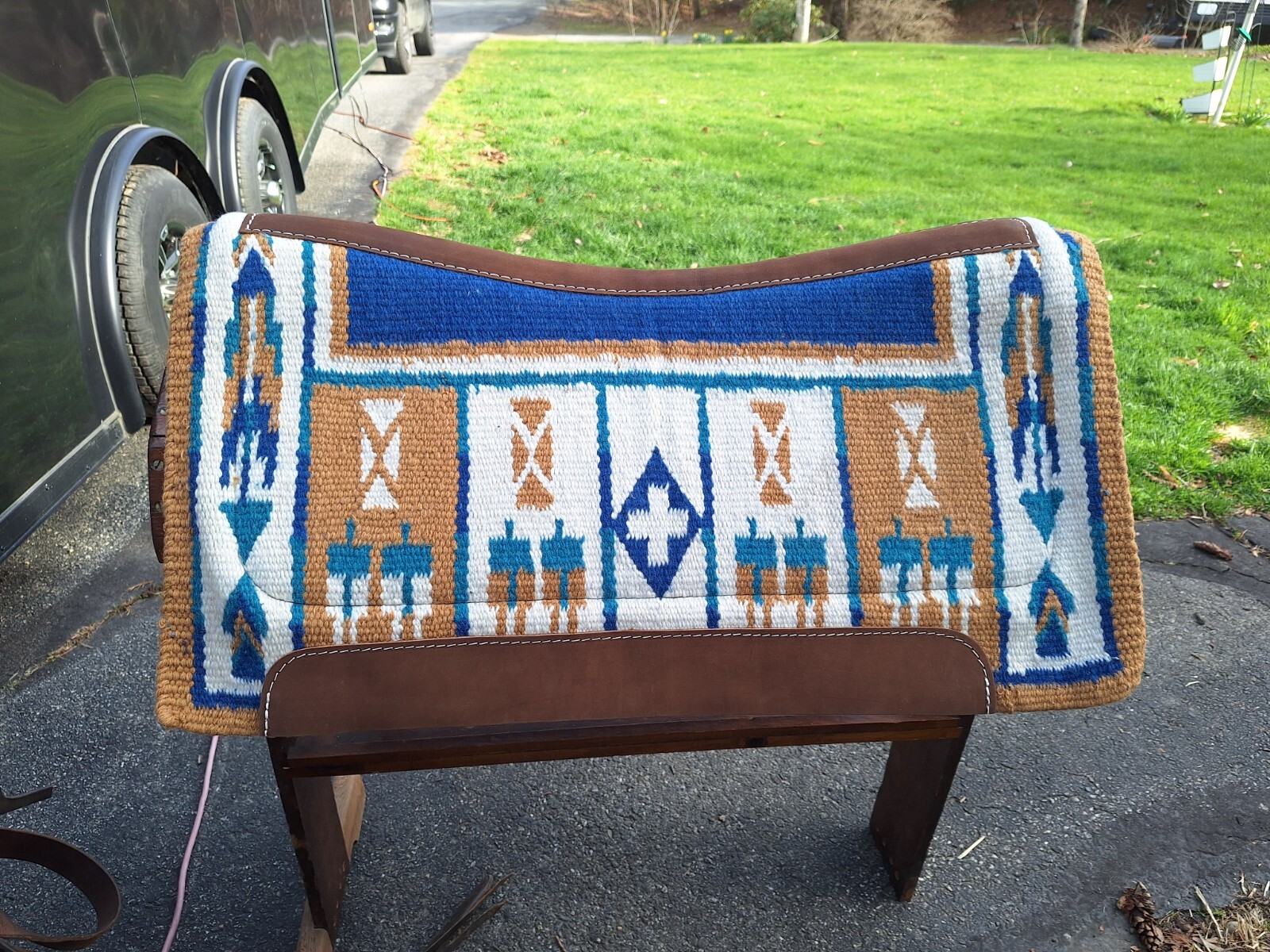 Used Billy Cook Greenville Ranch Saddle with Cinch, a New Pad And Tack