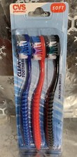     CVS Soft Clean-Pro Toothbrush Set Of 3 Soft Bristles Factory Sealed Pkg