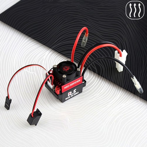 ESC spazzolato 2 vie 320A per TRX-4 SCX10 RC auto arrampicata su barca cingolato - Foto 7 di 12