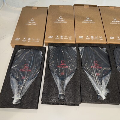 PEKZEN Pickleball Paddles New With Box  Black With Red Letters Originally $300!!