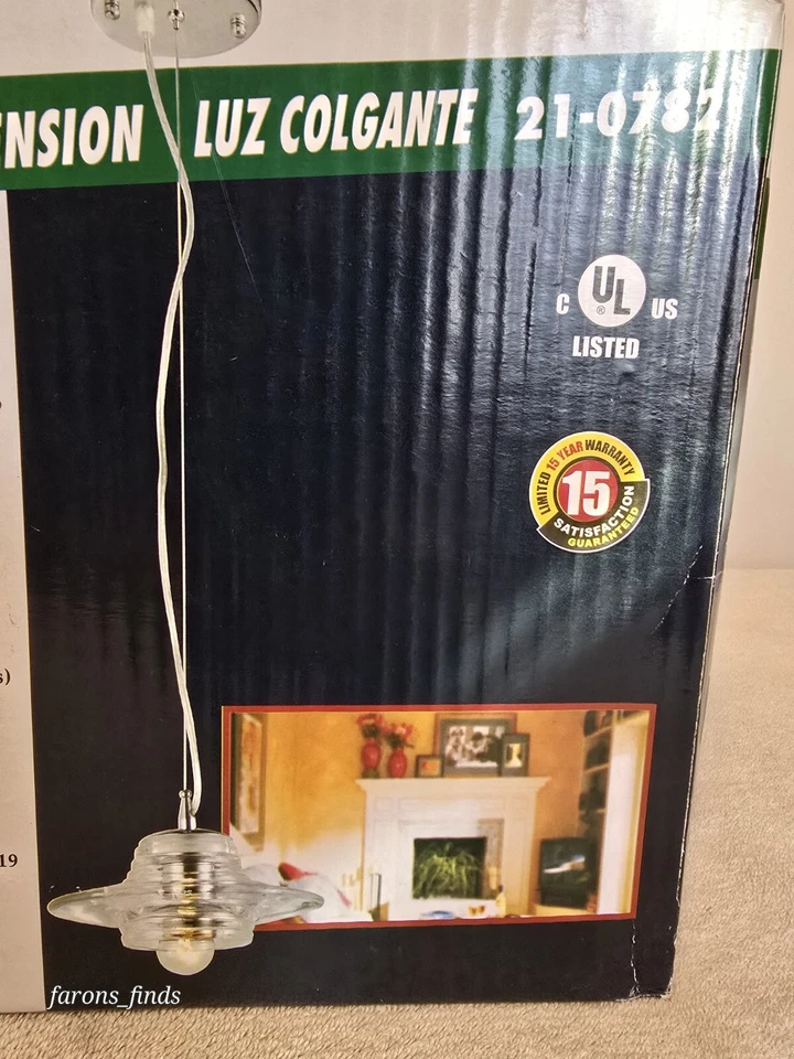 21-0782 Lámpara Colgante Herrajes Casa Baño Dormitorio Comedor  Foto 2 de 4