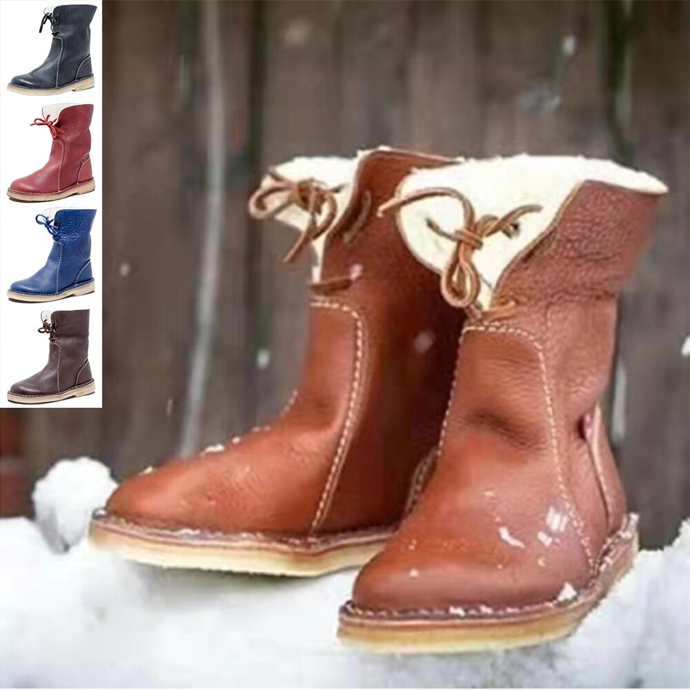 ladies warm waterproof ankle boots