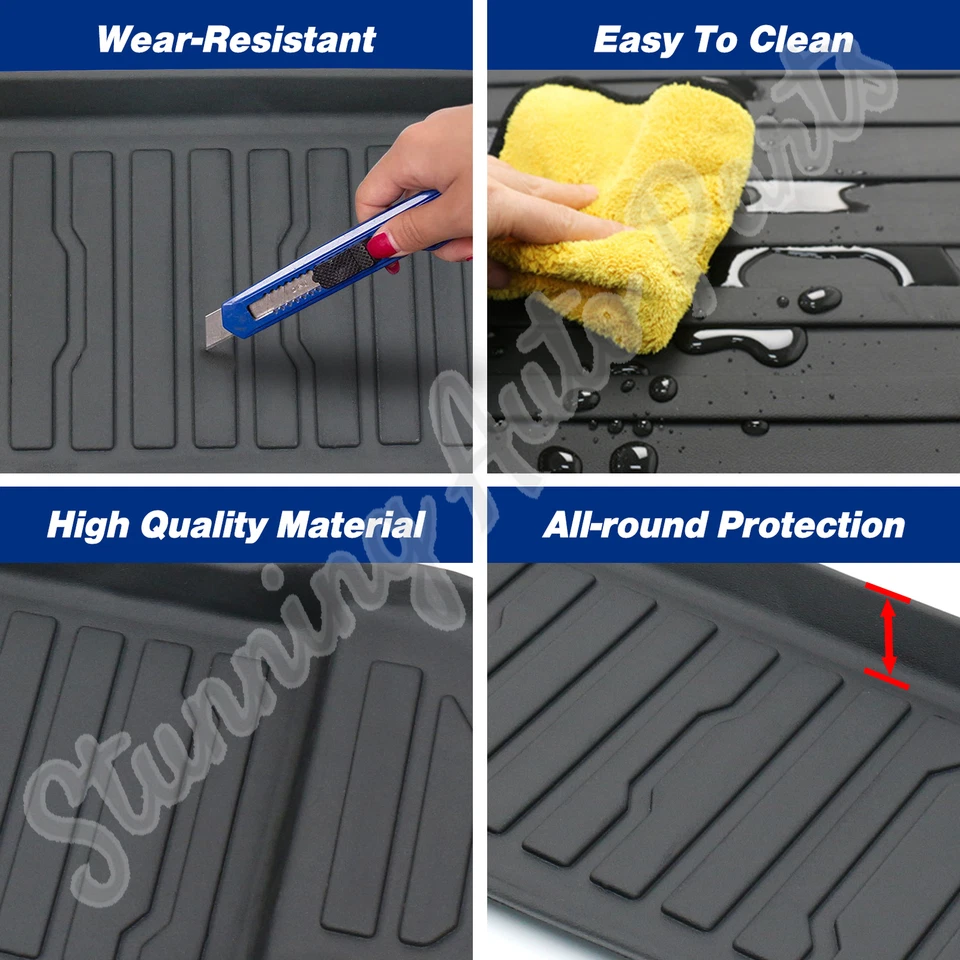 For 2021 2022 Ford Mustang Mach-E Front Frunk Cargo Liner All Weather TPE Mat - Image 4 of 4