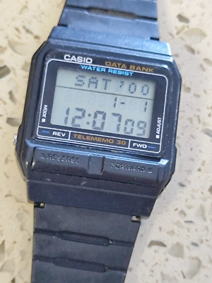 カシオ　CASIO CA53W-1 | Black Data Bank Watch | CASIO