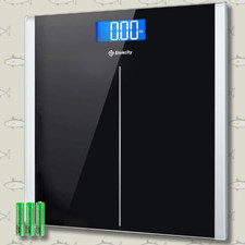 digital body weight bathroom scale with step-on technology, 400 pounds