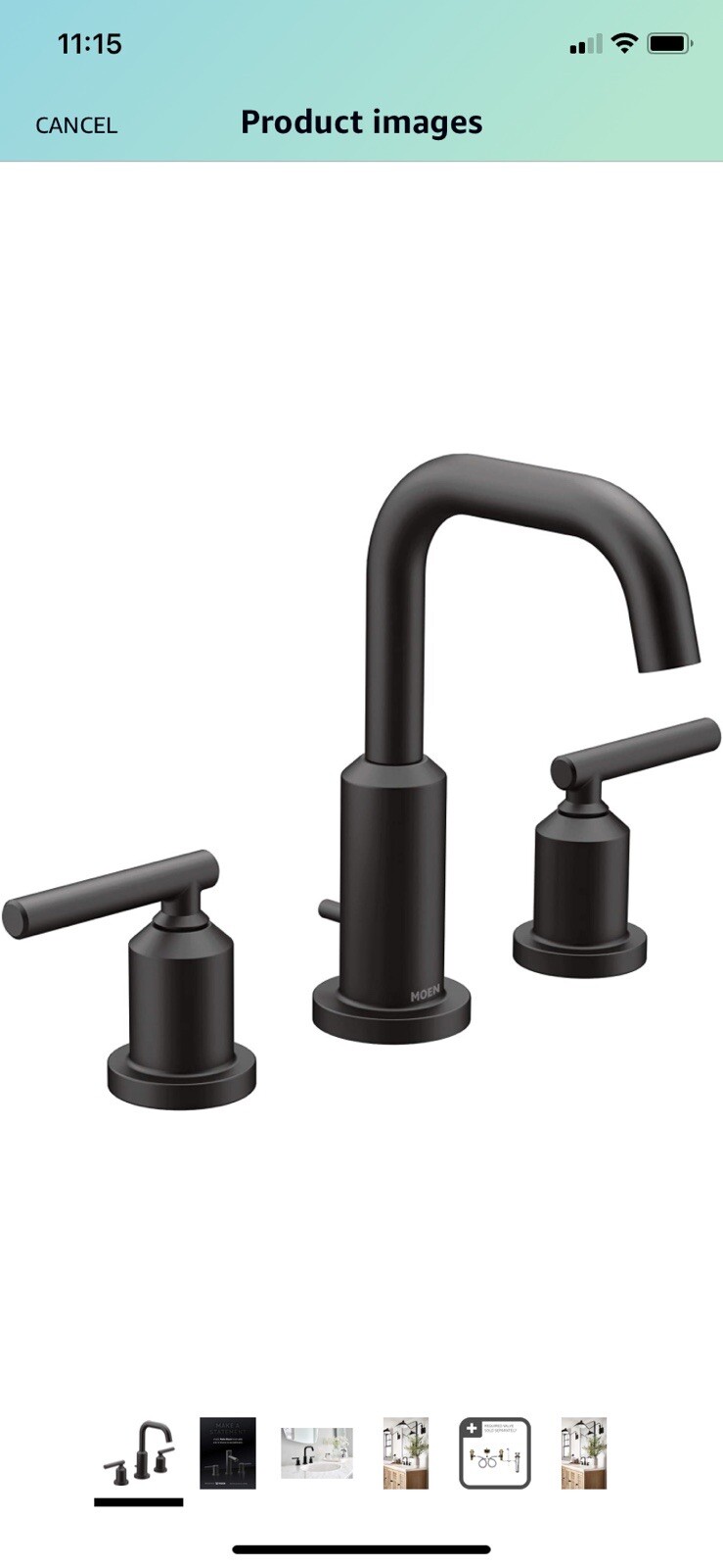 Moen Gibson Matte Black Bathroom Faucet New eBay