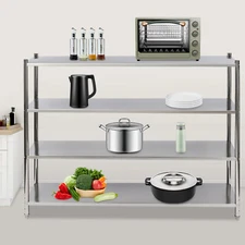 Stainless Steel Shelving, 4 Tier Adjustable Shelf Storage,Storage Assistant new