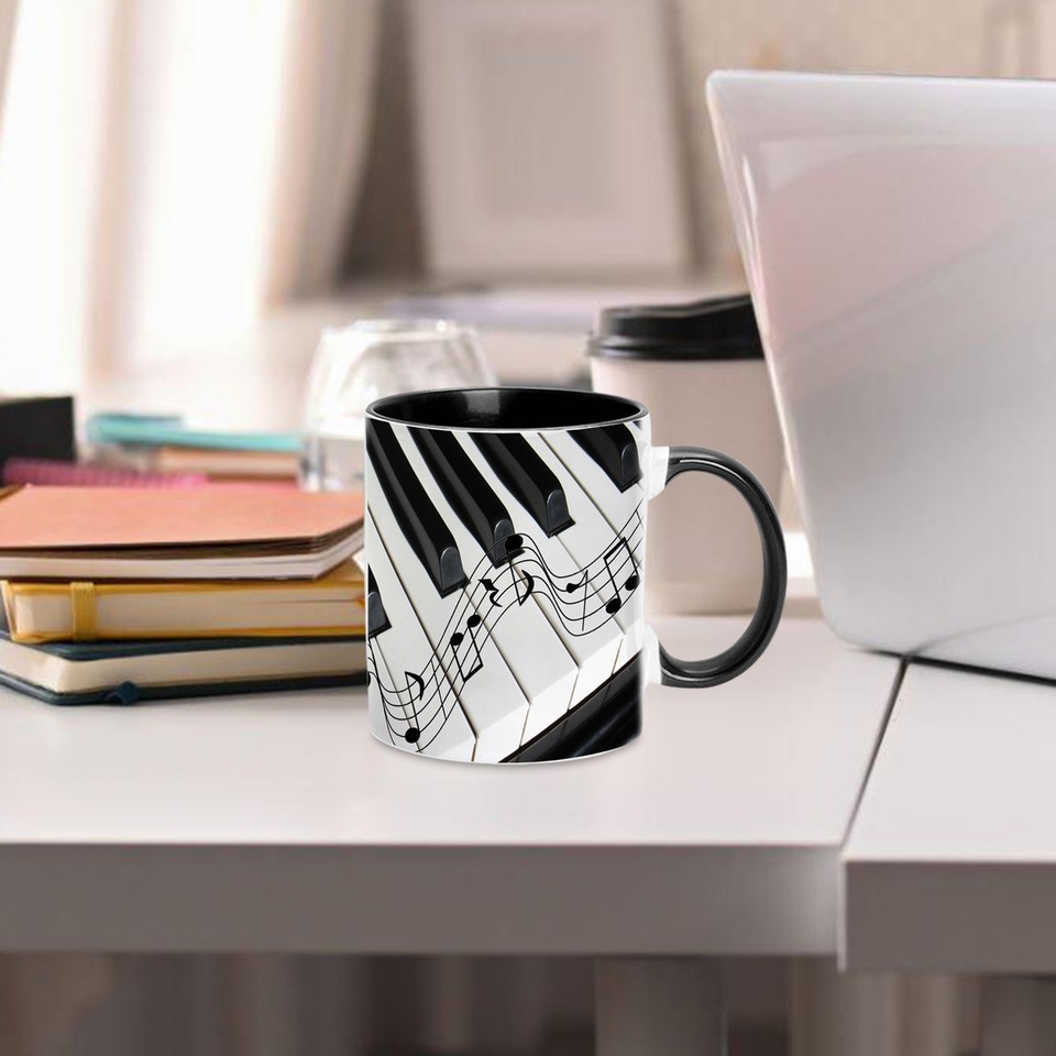 Music Themed Coffee Mugs Coffee Travel Mug Guitar Cup Guitars Piano
