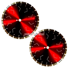 2-14" NEW MUSTANG ARROW PATENT Diamond Blade Hard Concrete Stone Rebar-BEST