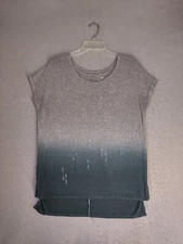American Eagle Womens Top XS Gray Jegging T Short Sleeve Soft Sexy Pullover