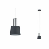 Paulmann 79691 Neordic Haldar Pendelleuchte Max.1X20W E14 Dunkelgrau/Chrom Matt
