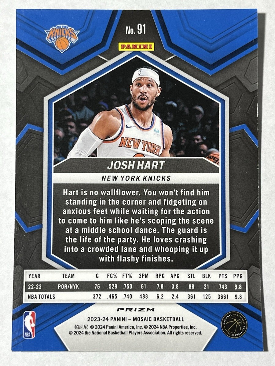 NBAカード Josh Hartルーキーサインカード 10枚限定 ジャージNo. NBAカード Josh Hartルーキーサインカード 10枚限定 ジャージNo.