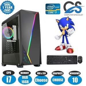 High End Gaming Pc Quad Core I7 Gtx 1050 Ti Gpu 16gb Windows 10