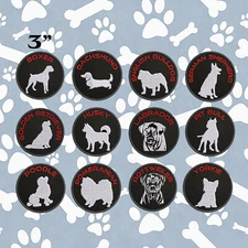 Dog Breed Silhouette Patch Embroidered Iron-on DIY Applique Vest Jacket Clothing