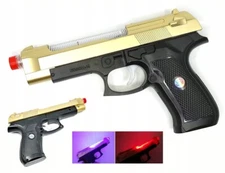 Toy Pistol Hand Gun Battery Lights Sound Gift Pretend Play Kids Game Action Toy