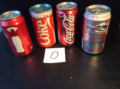 4  different Coke Cola   Australia Issue    Soft Drink  Issue 375ml. Cans   D  
