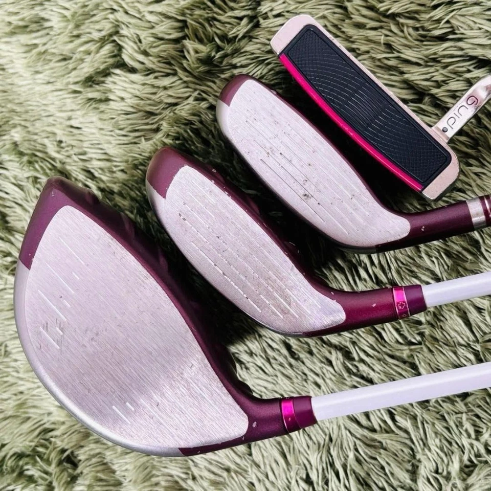 PING G Le2 9-Piece Set Ladies Golf Right Red 1W.5W.5UT.7.9.W.U.S.Pt FLEX L - Image 3 of 4