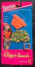 Vintage Mattel Barbie '92 Glitter Beach Fashions 7780 outfit, NIP