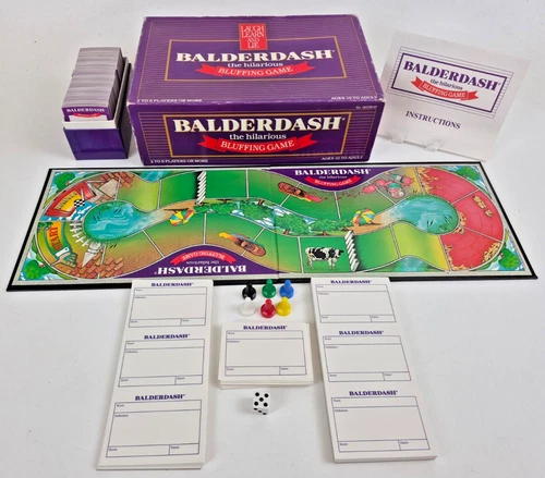Balderdash Bluffing Game Complete 1984 Vintage Board Game 2–6 Players