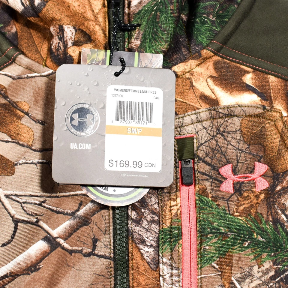 Under Armour Women's Small ColdGear RealTree Camo Water Resistant Hunting Coat - Image 3 of 4