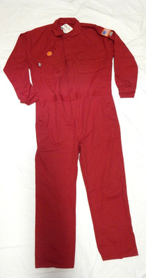 New Rangewear Professional Grade FRC Red Shell Oil Coveralls Large Reg Cat 2 NWT