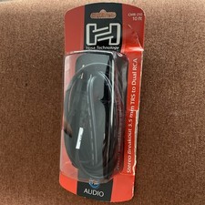 Hosa CMR-206 3.5 mm TRS to Dual RCA Stereo Breakout Cable, 10 Feet Black Audio