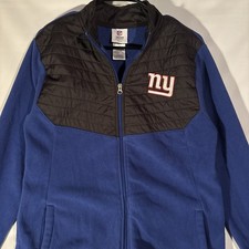NY Giants NFL Team Apparel Youth Boy's XXL Full-Zip Fleece Logo Soft Pockets