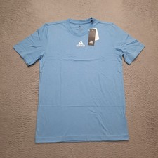 Adidas Fresh Tee T-Shirt Men's Size Small Sky Blue Short Sleeve Training Logo