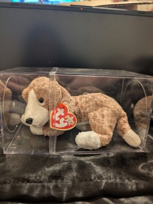 TY Beanie Baby Sniffer Plush Dog W/Tag Mint Condition 2000s Y2K