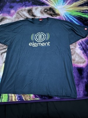 Element Men's Blue Graphic Logo Crew Neck Short Sleeve T-Shirt 2XL