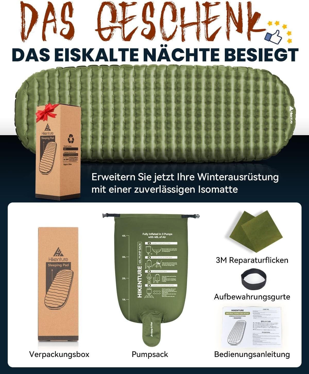 matelas gonflable camping – vue détaillée