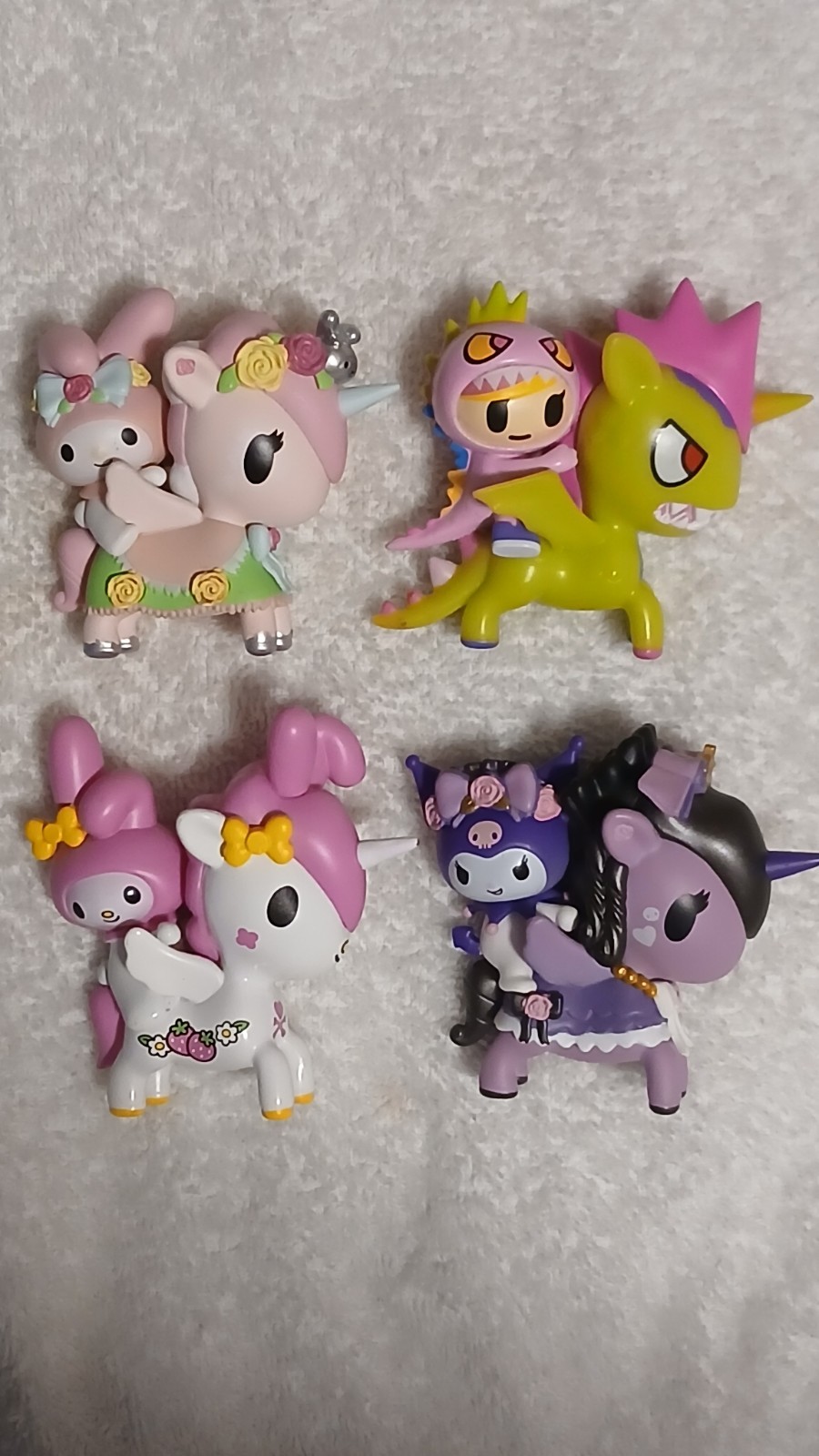Tokidoki Hello Kitty Unicorno Little Terror Lot of 4 Figures Great Condition!