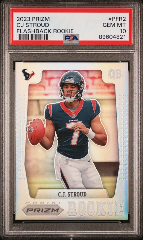 CJ Stroud 2023 Panini Prizm Prizm Flashback Rookie #PFR2 PSA 10