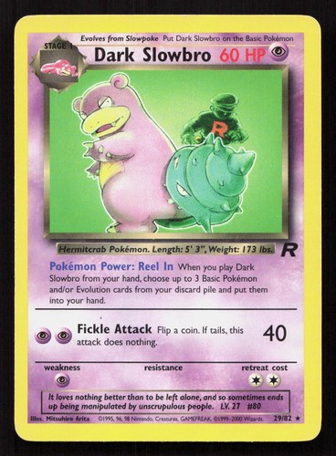 DARK SLOWBRO 29/82 Pokemon TEAM ROCKET Unlimited