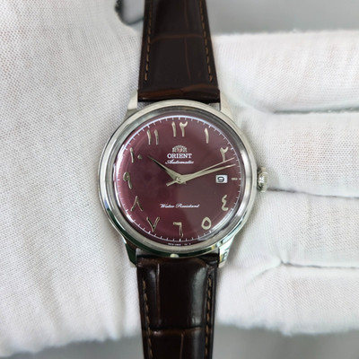 Orient Classic Bambino Automatic RA-AC0037 Bordeaux Arabic Dial New Men's Watch