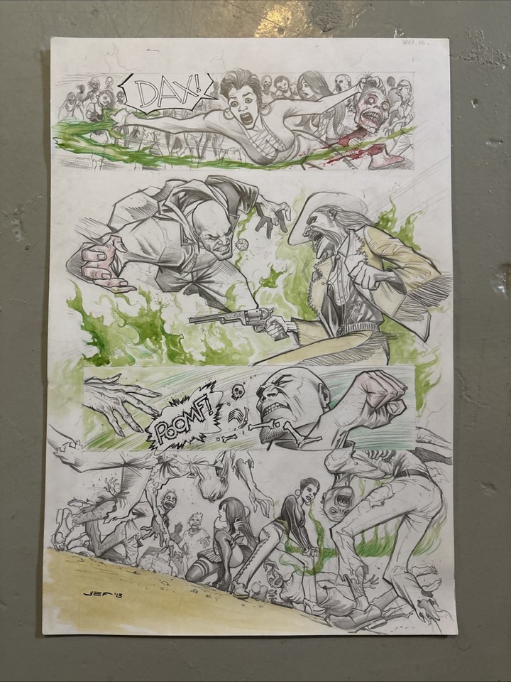 Juan Ferreyra Original Comics Art Kiss Me Satan Dark horse Comic horror Comic Art