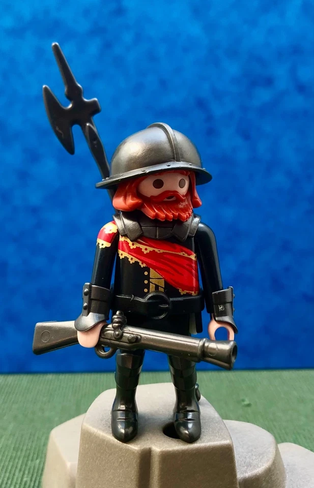 Playmobil Conquistador Soldat Militaire Espagnol Cortes Pirate Custom Vintage - Photo 4/4