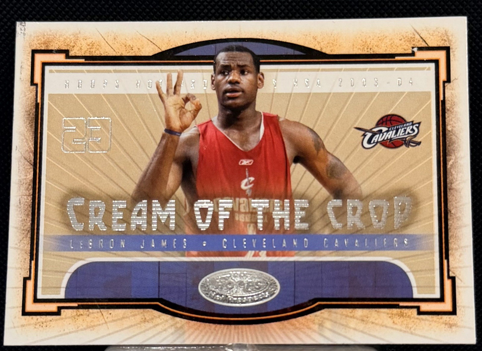 LeBron James 2003-04 Fleer NBA Hoops Hot Prospects Cream of the Crop #1 Rookie