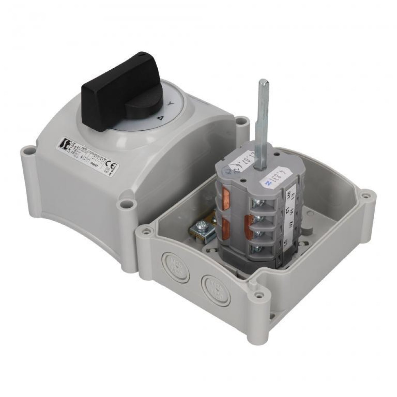 Cam Connector 1-0-2 3P 40A in Housing LK LK40-3.8380OB3