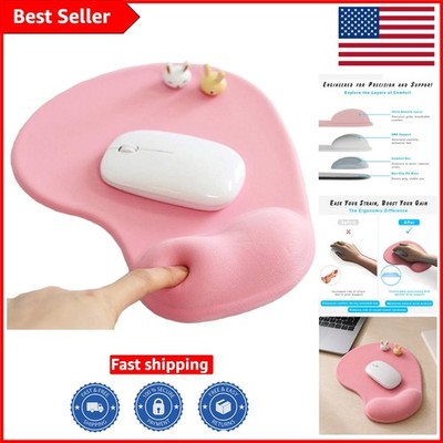Ergonomic Gaming Mousepad with Gel Wrist Support - Non-Slip & Smooth Surface