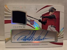 Daulton Varsho 2021 Panini Immaculate Clutch Rookie Patch Auto /10