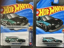 HotWheels Honda Civic Custom SUPER TREASURE HUNT  Mainline Version Set Of 2