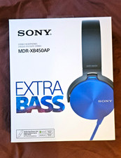 Sony MDR-XB450AP Extra Bass Kopfhörer blau faltbar Mikrofon 3,5 mm