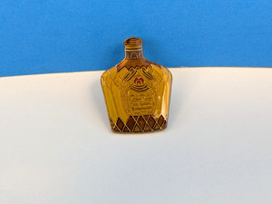 Vintage Crown Royal Whiskey Lapel Pin Hat Tack