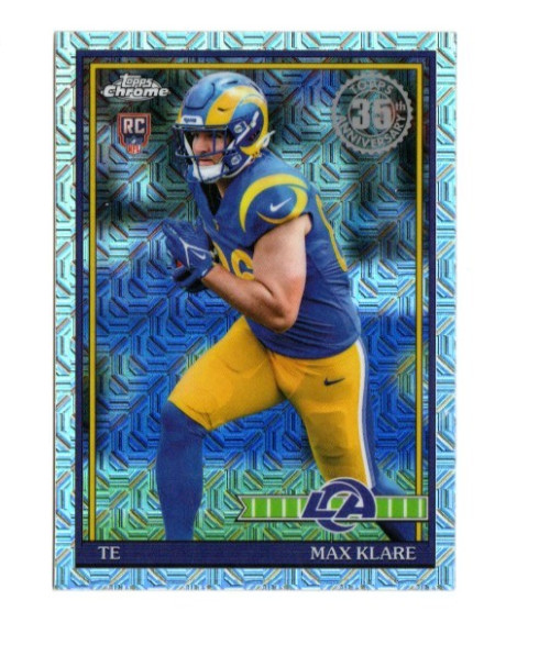 2026 Topps Flagship Football Max Klare RC 35th ANNIVERSARY MOJO 91TRC-41