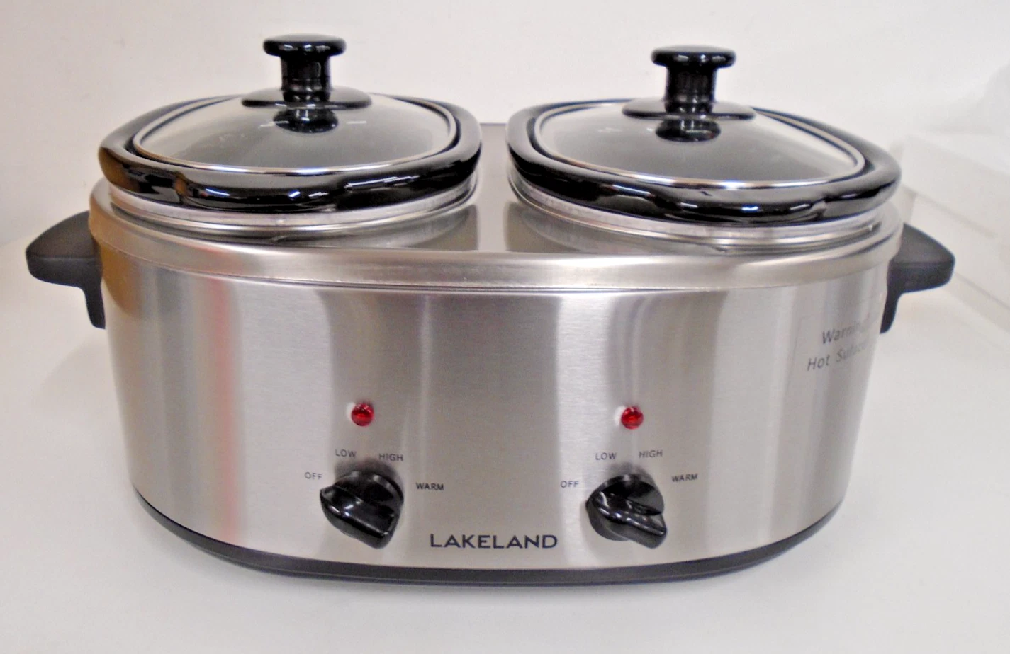 Lakeland 2 Pot Slow Cooker 2x2 Litres Each Pot With Instructions Boxed - #W9