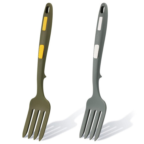 2Piece Silicone Flexible Forks Silicone Cooking Fork Heat for6834