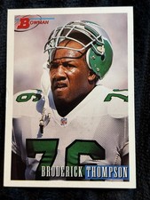 1993 Bowman Broderick Thompson Philadelphia Eagles Football Card #103